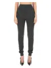 Saint Laurent Pure Cashmere Leggings With Elastic Waistband In Grey