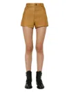 Saint Laurent Women's High Waist Shorts | Size 38 | 561313 In Multicolour