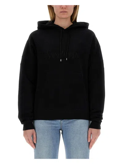 SAINT LAURENT WOMEN'S HOODIE