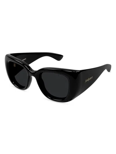 Saint Laurent Women's Howl 55mm Cat-eye Sunglasses In Black