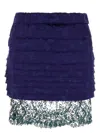 Saint Laurent Women's Jacquard Mini Skirt