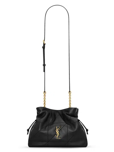 Saint Laurent Women's Jamie Shoulder Bag In Lambskin Leather In Black