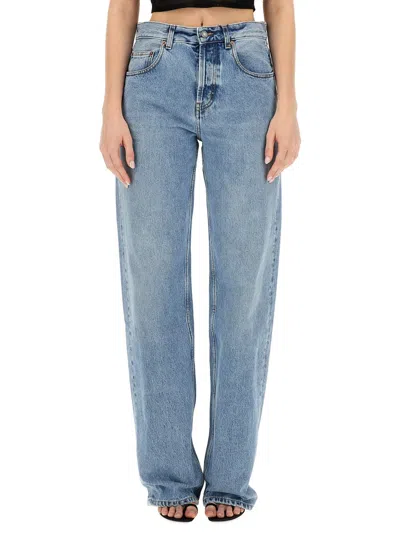 Saint Laurent Women Jeans In Denim In Blue