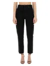 Saint Laurent Vanessa Straight-leg-jeans Mit Hohem Bund In Black