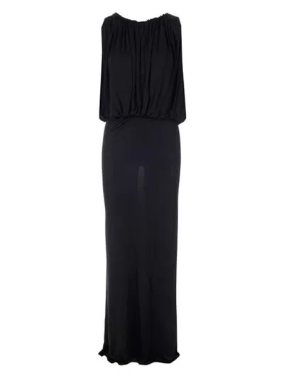 SAINT LAURENT WOMEN'S JERSEY LONG DRESS