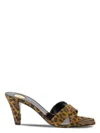 Saint Laurent 'jill' Mules In Animal Print