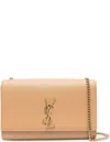 Saint Laurent Women's Kate Chain Shoulder Bag In Dk Hummus