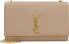 Saint Laurent Monogram Ysl Medium Chain Shoulder Bag In Darkbeige