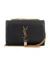 Saint Laurent Kate Monogram Small Leather Shoulder Bag In Nero