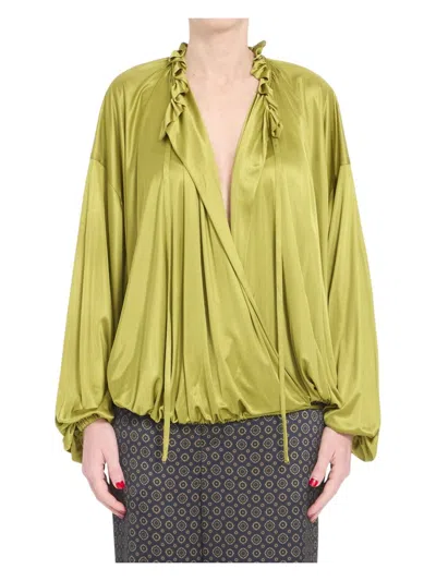 Saint Laurent Women's Knit Blouse Shirt