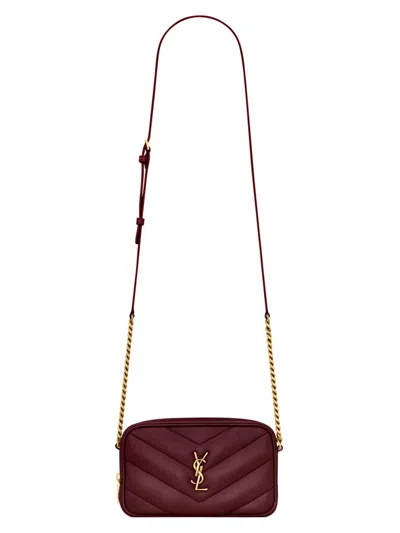 Saint Laurent Women's Lambskin Loulou Mini Crossbody Bag