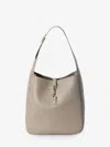 Saint Laurent Le 5 À 7 Supple Large Leather Shoulder Bag In Beige