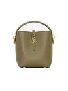 Saint Laurent Women's Le 37 Mini Bag In Shiny Leather In Green
