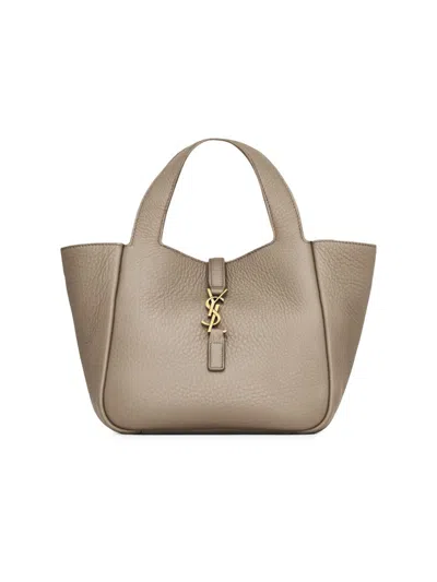 Saint Laurent Women's Le 5 À 7 Baby Bea Top Handle Bag In Grained Leather