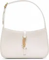 Saint Laurent Le 5 A 7 Hobo Bag In Cremasoft