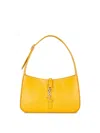 Saint Laurent Women's Le 5 Ã 7 Logo Hobo Shoulder Bag In Yellow