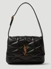 Saint Laurent Le 57 Flap Ysl Shoulder Bag In Quilted Leather In Black