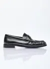 Saint Laurent Le Loafer Penny Slipppers In Black