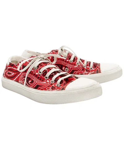 Saint Laurent Women's Leather Bedford Sneaker (authentic Pre-loved) In Red