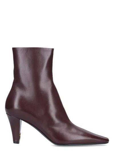 SAINT LAURENT WOMEN'S LEATHER BOOTS