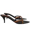 Saint Laurent Carla 60 Leather Mule (authentic )