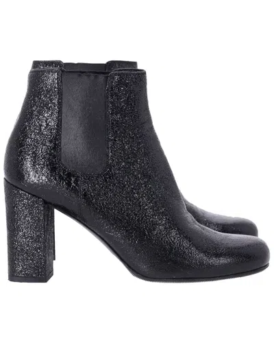 Pre-owned Saint Laurent Women's Leather Chelsea Boot (authentic Pre-loved) In Black
