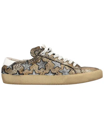 Saint Laurent Women's Leather Court Classic Cracked Star Sneaker (authentic  Pre-loved) In Multi