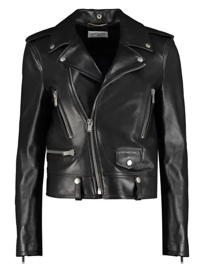 SAINT LAURENT WOMEN'S LEATHER JACKET