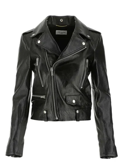 SAINT LAURENT WOMEN'S LEATHER JACKET