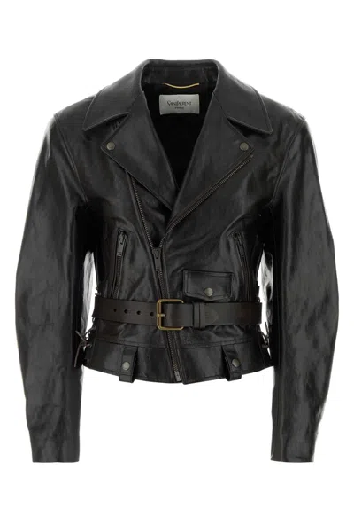 Saint Laurent Petit Blouson Jacket In Black