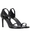 Saint Laurent Women's Leather Jane 90 Ankle Strap Sandal (authentic Pre-loved) In Black