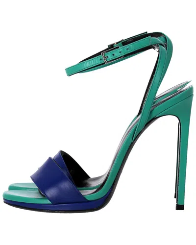 SAINT LAURENT SAINT LAURENT WOMEN'S LEATHER JANE ANKLE STRAP HEELED SANDAL (AUTHENTIC PRE-  LOVED)