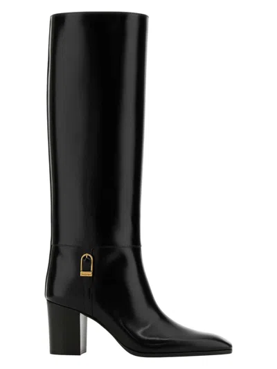 Saint Laurent Women's Leather Julia 70 Boots