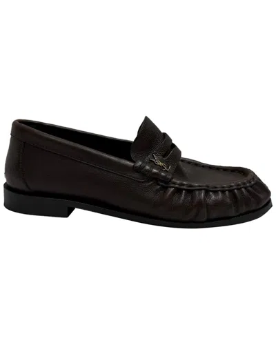 Pre-owned Saint Laurent Women's Leather Le Loafer Penny Loafer (authentic Pre-loved)