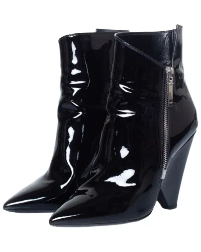 Pre-owned Saint Laurent Women's Leather Niki Boot (authentic Pre-loved) In Black