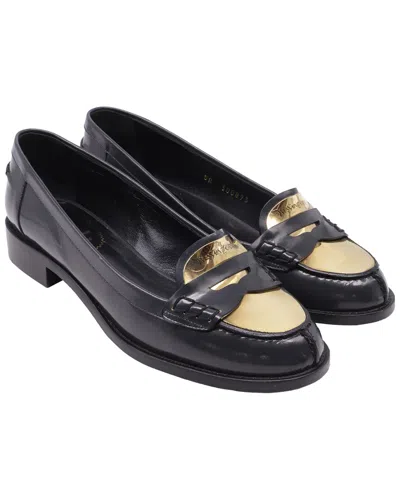 Pre-owned Saint Laurent Women's Leather Penny Loafer (authentic Pre-loved)