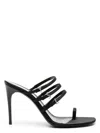Saint Laurent Jerry 95mm Satin Mules In Black
