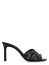 Saint Laurent Tribute Embossed Croc Mules