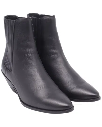 Pre-owned Saint Laurent Women's Leather West 45 Chelsea Boot (authentic Pre-loved)
