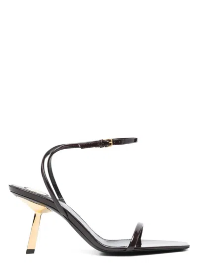 SAINT LAURENT WOMEN'S LEE 75 SAN VER SETA SOFT SANDAL