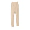 Saint Laurent Light Wool Pants In Neutral