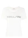 Saint Laurent Reverse Logo T-shirt In White