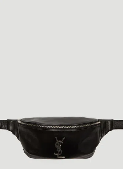 Saint Laurent Women Logo Monogram Belt Bag In Black