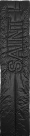 Saint Laurent Quilted Logo Scarf Wraparound Style In Black