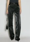Saint Laurent Extra Long Jeans In Black