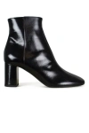 Saint Laurent Lou Ankle Boots In Black