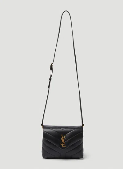 Saint Laurent Toy Loulou Crossbody Bag In Black