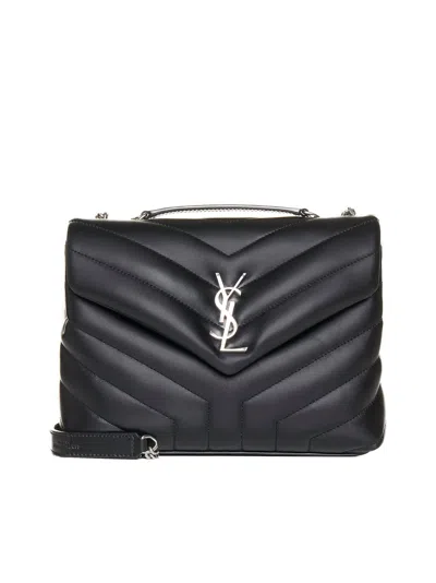 Saint Laurent Women Loulou Ysl Logo Leather Small Bag