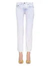 Saint Laurent Women's Low Waist Jeans In Denim