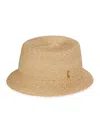 SAINT LAURENT WOMEN'S MAGLINA STRAW BUCKET HAT